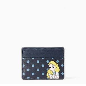 disney x kate spade new york alice card holder NWT